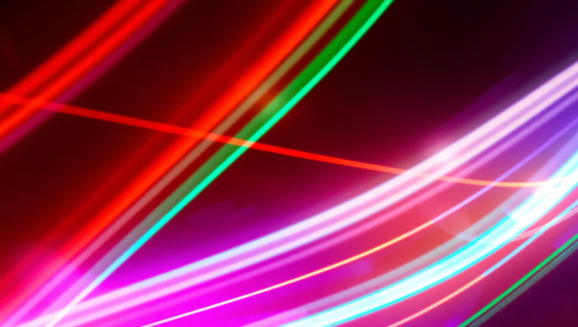 Vibrant abstract light trails